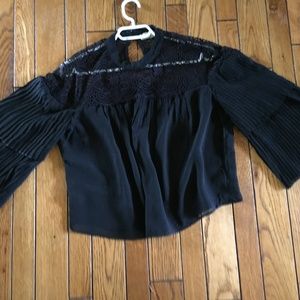 Abercrombie and Fitch lace cropped blouse NWOT